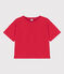 Tee-shirt LE BOXY en coton Femme rouge PEPS