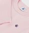 Tee-shirt enfant manches longues en coton uni rose JOLI
