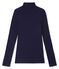 Sous pull femme en coton léger bleu Soir