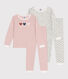 Set met 2 katoenen pyjama's voor kinderen