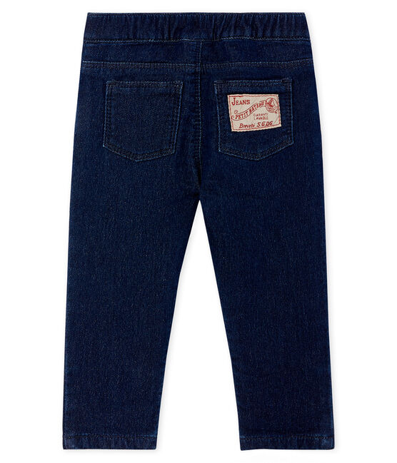Broek van mesh met denim effect baby gemixt blauw JEAN