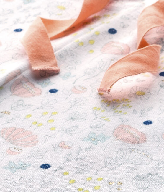 Mix & Match meisjespyjamabroek wit ECUME/roze ROSE/ MULTICO