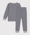 Pyjama en coton rayé enfant bleu SMOKING/blanc MARSHMALLOW