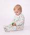Pyjama b&eacute;b&eacute; en molleton imprim&eacute; champignons blanc/multicouleur