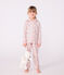 Katoenen geknoopte pyjama met print voor kinderen wit MARSHMALLOW/wit MULTICO