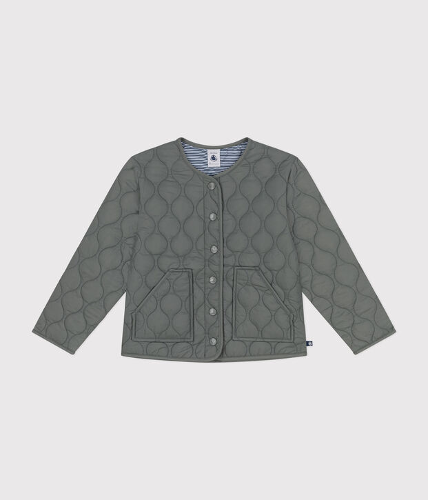 Doudoune fine enfant fille kaki