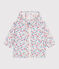 Babywindjack met uv-bescherming en bloemenprint in polyester wit MARSHMALLOW/wit MULTICO
