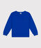 Tee-shirt manches longues en jersey flammé enfant garçon bleu CALVIN