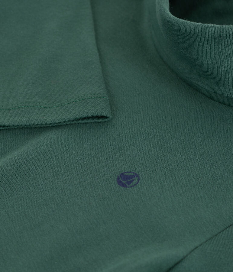 Effen katoenen coltruitje voor kinderen groen