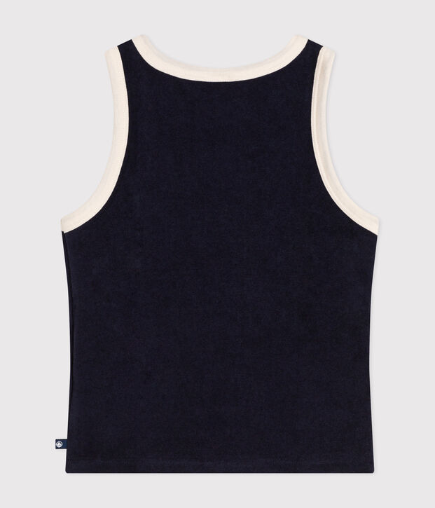 Tanktop in badstof voor meisjes SMOKING