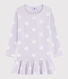 Chemise de nuit à pois petite fille en côte