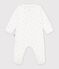 Katoenen babypyjama met bloemenprint wit/multicouleur