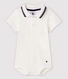 Body manches courtes colo polo en coton bébé