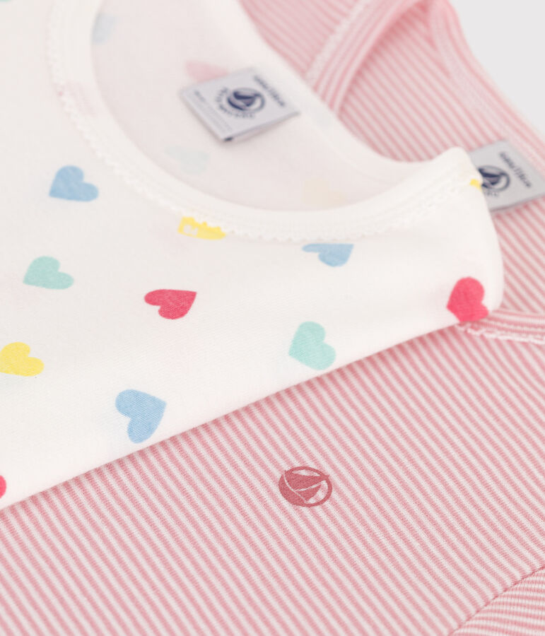 Lot de 2 pyjamas shorts enfant en coton multicouleur