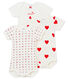 Set van 3 body's met korte mouwen voor babymeisjes