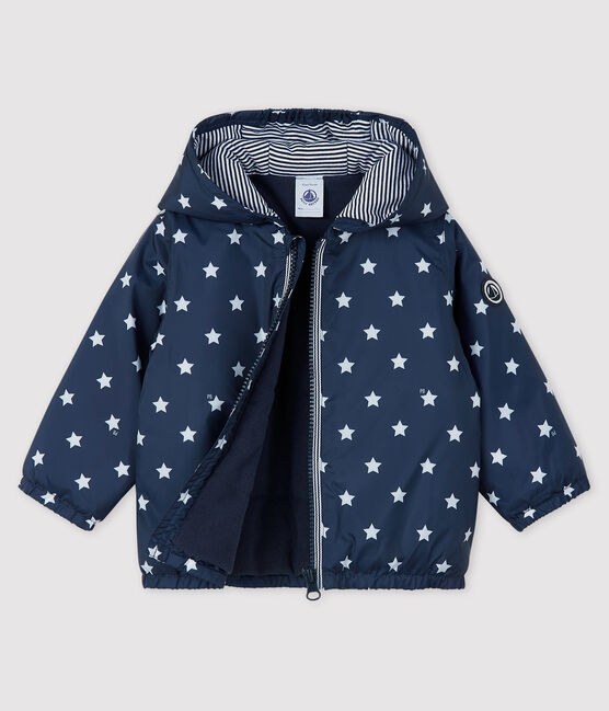 Blouson bébé fille/garçon imprimé bleu SMOKING/blanc MARSHMALLOW