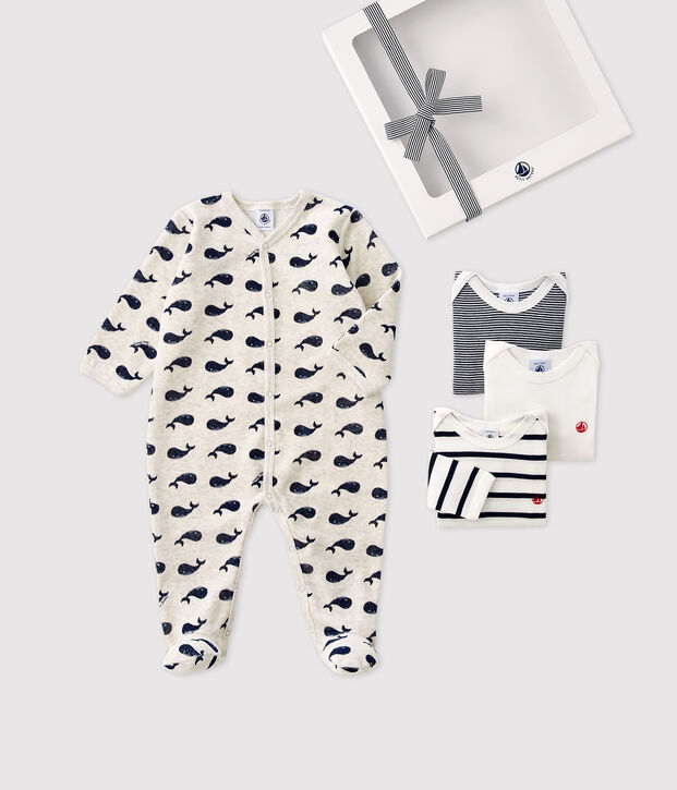 Coffret cadeau baleines b&eacute;b&eacute; multicouleur