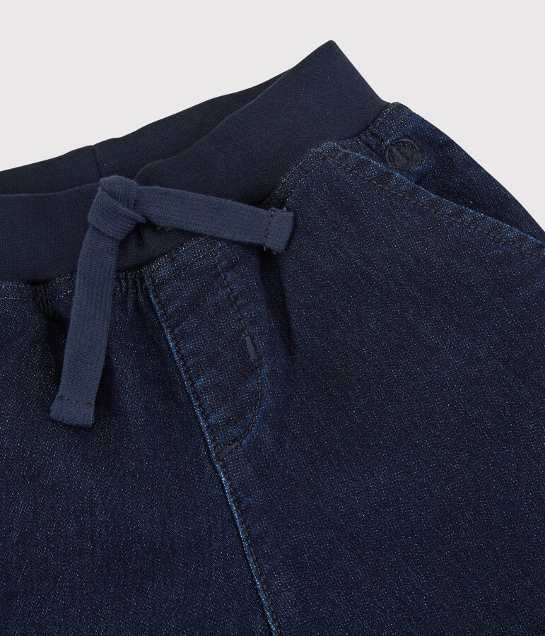 Jongensbermuda in denim blauw DENIM BLEU FONCE