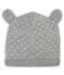 Bonnet doublé polaire bébé mixte gris SUBWAY/blanc MARSHMALLOW
