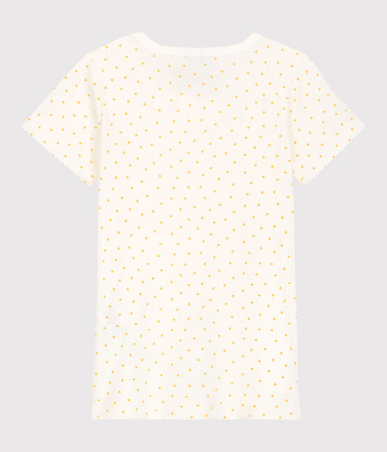 Lot de 2 tee shirts manches courtes imprimé cœur petite fille en coton variante 1