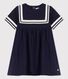 Robe style marin en coton bio bébé