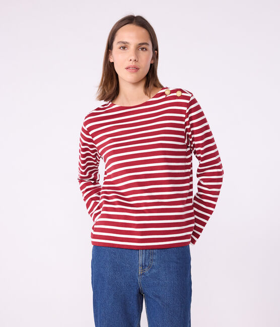 Marinetrui voor dames rood AMARANTE/ MILK