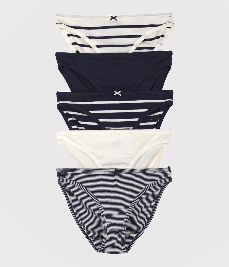 Set 5 onderbroeken Dames multicouleur