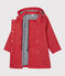 Trench à capuche enfant fille rouge TERKUIT
