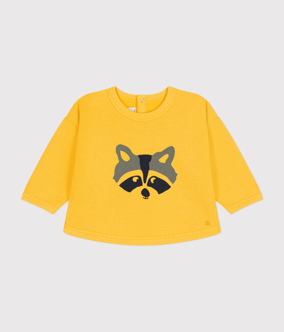 Fleece sweatshirt voor baby's geel DAISY