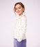 Katoenen kindercardigan met bloemenprint ecru/multicouleur