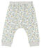 Broek van licht molton babyjongen wit MARSHMALLOW/wit MULTICO
