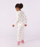 Pyjama enfant en coton &eacute;ponge &agrave; c&oelig;urs &eacute;cru/multicouleur
