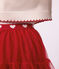 Jupe longue en tulle enfant unie rouge