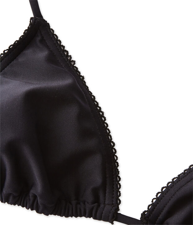 Effen damesbikini zwart Noir