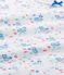 T-shirt fille imprimé blanc ECUME/bleu BLEU/ MULTICO