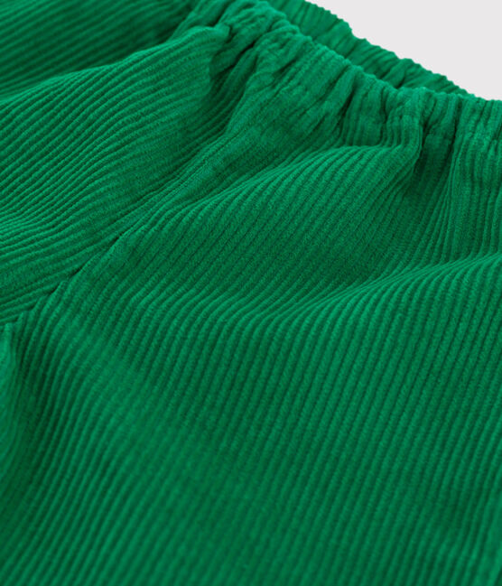 Pantalon bébé en velours grosses côtes MATCHA
