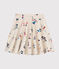Meisjesrok in fleece beige MONTELIMAR/wit MULTICO