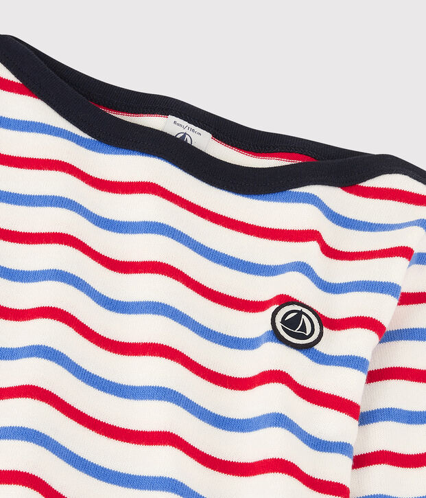 Marini&egrave;re en coton enfant fille / gar&ccedil;on blanc/bleu/rouge