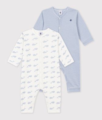 Lot de pyjamas sans pieds b&eacute;b&eacute; en coton imprim&eacute;