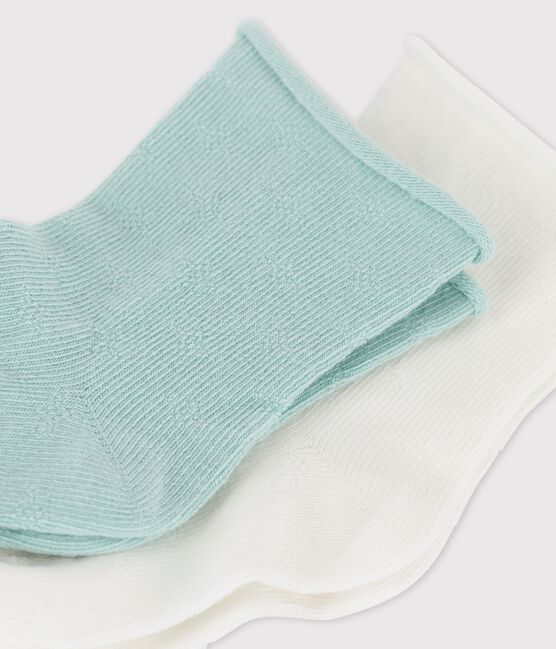 Lot de 2 paires chaussettes ajourés bébé variante 1