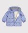 Donsjack van polyester met dierenprint voor baby's purper/multicouleur