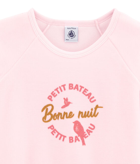 Meisjespyjama roze VIENNE/wit MULTICO