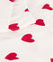 Pyjama ajusté coeurs en coton enfant blanc MARSHMALLOW/rouge TERKUIT