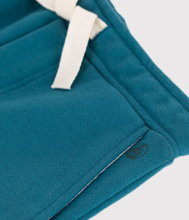 Pantalon de jogging enfant en coton uni vert