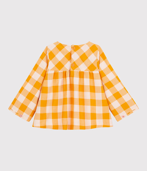 Flanellen blouse baby. geel BOUDOR/ MINOIS