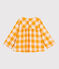 Flanellen blouse baby. geel BOUDOR/ MINOIS