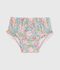 Zwembroekje met ruches en bloemenprint voor baby's blauw/multicouleur