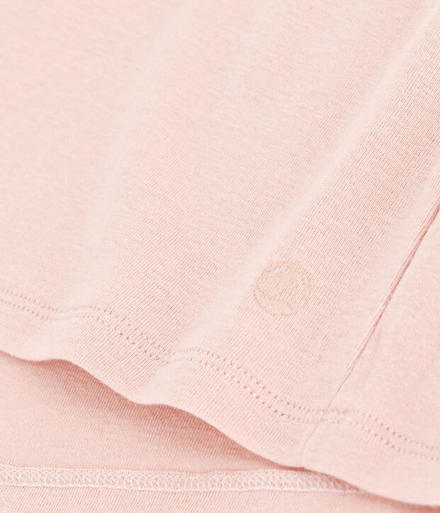 Tee-shirt L'ICONIQUE col rond en coton Femme rose