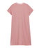 Chemise de nuit fille en côte rouge TERKUIT/blanc MARSHMALLOW