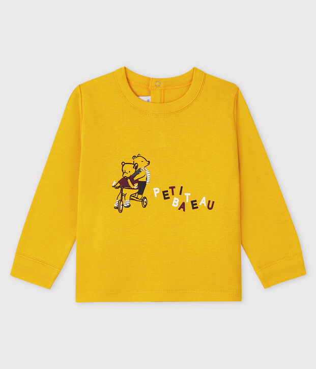 T-shirt baby jongen geel